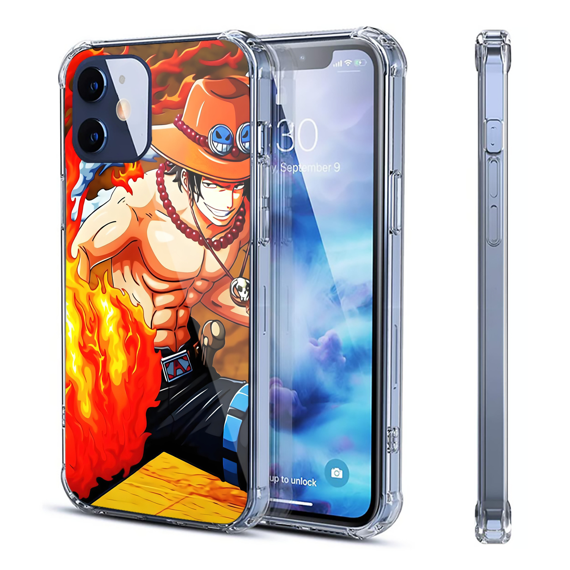 （画像用） ワンピース ONE PIECE 【iPhone 12シリーズ対応】透明スマホケース（クリアソフトケース）